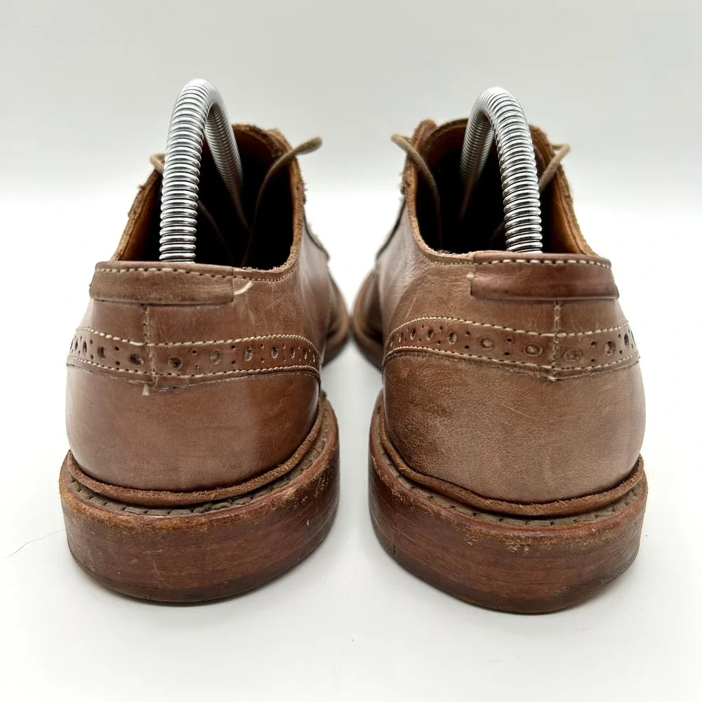 Allen Edmonds Bainbridge Cap Toe Oxford Brown Leather Mens Dress Shoes 8 D 8176‎